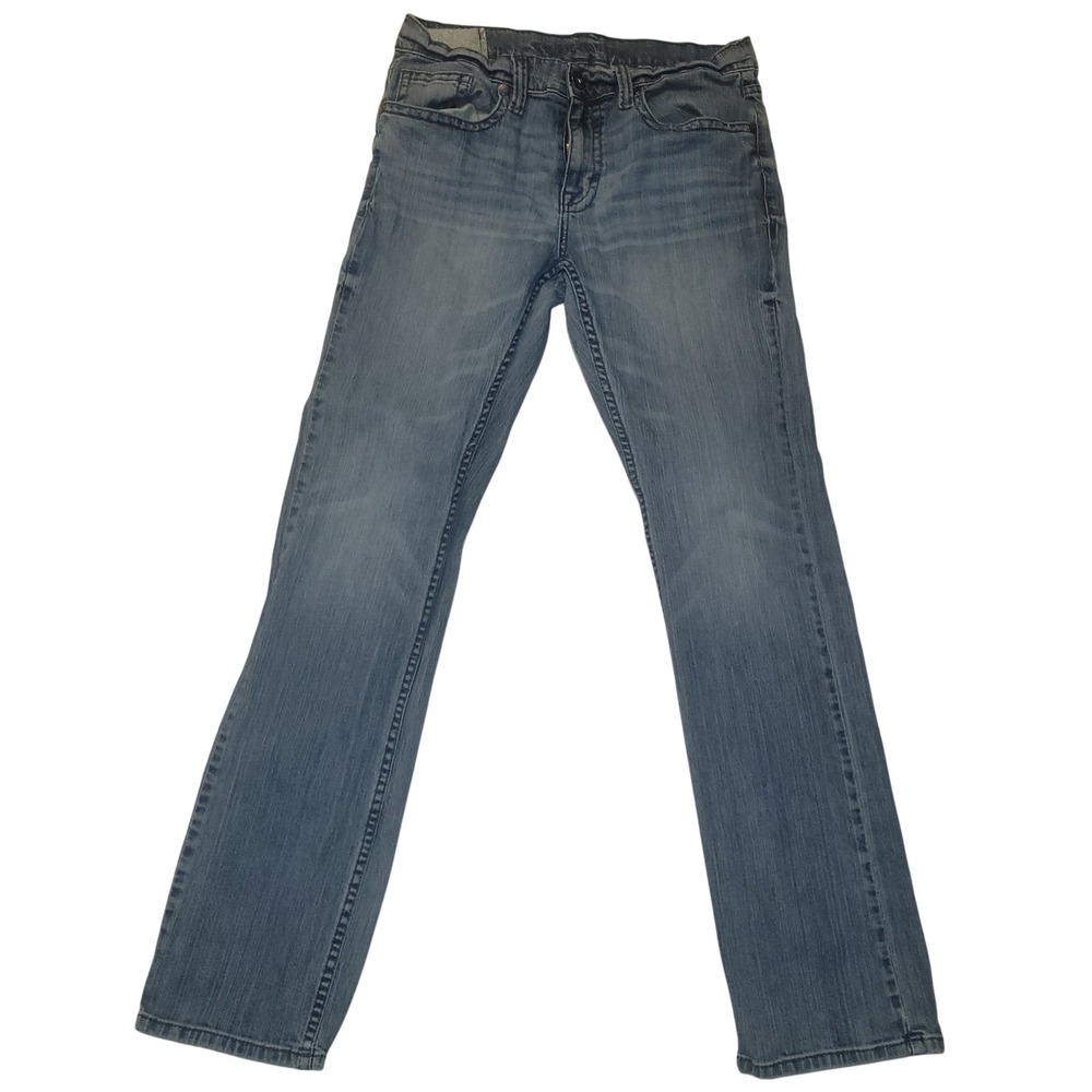 Men's Straight-Leg Jeans in Faded Blue Wash